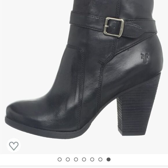 Frye “ Patty riding bootie” black leather boots Sz 8 - Picture 9 of 10